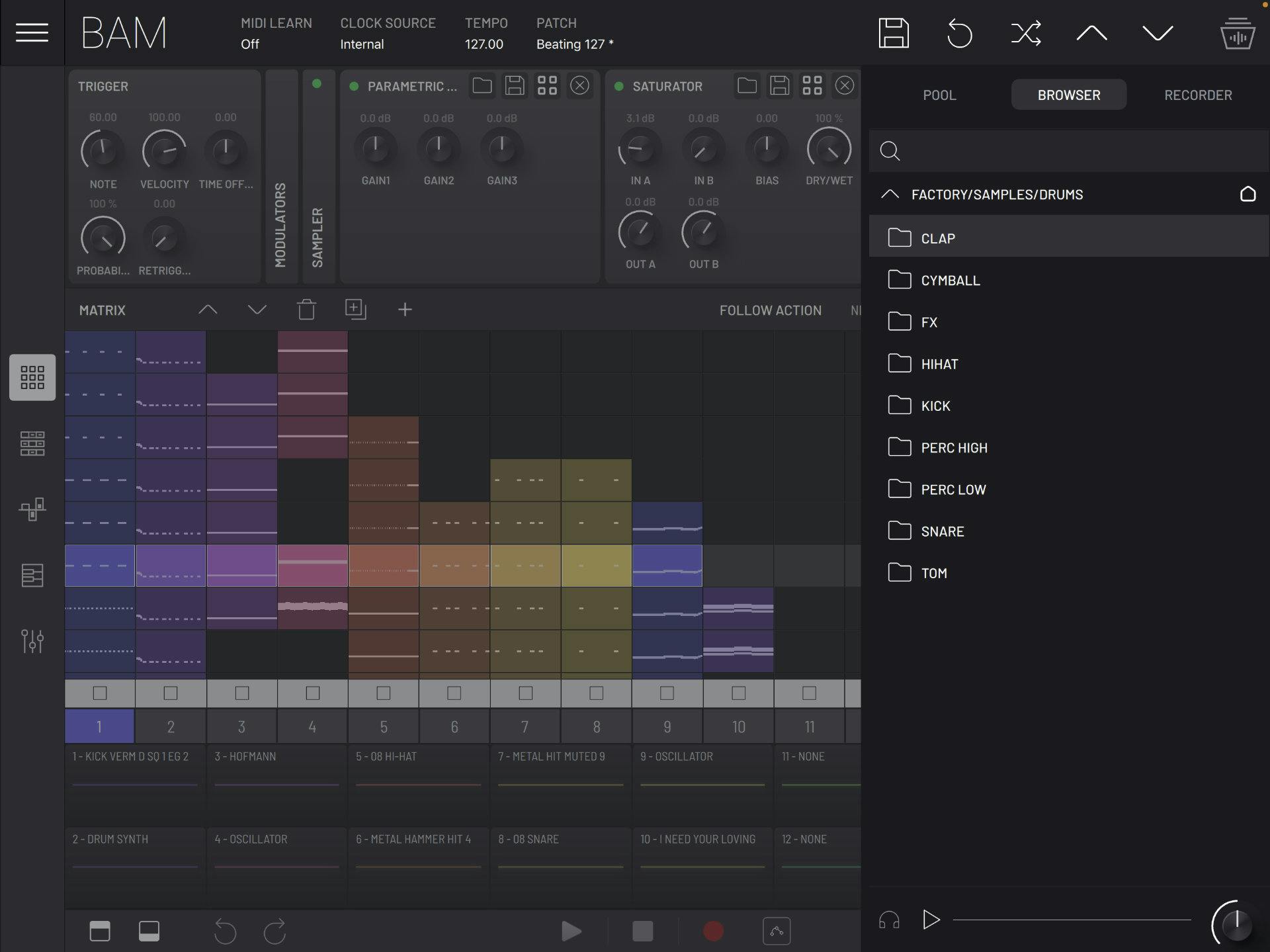 BAM - Beat Maker & Music Maker Sample Manager screenshot